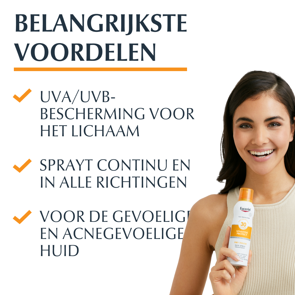 Eucerin Sun Oil Control Mist Transparent Dry Touch SPF30 200ml